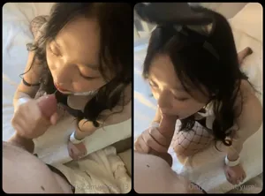Thỏ con dâm dục thích mút buồi to