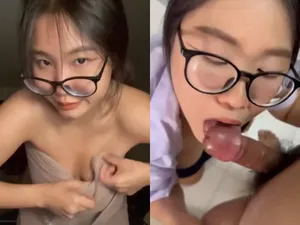 Nữ học sinh mút củ khoải đá trứng cút điêu luyện